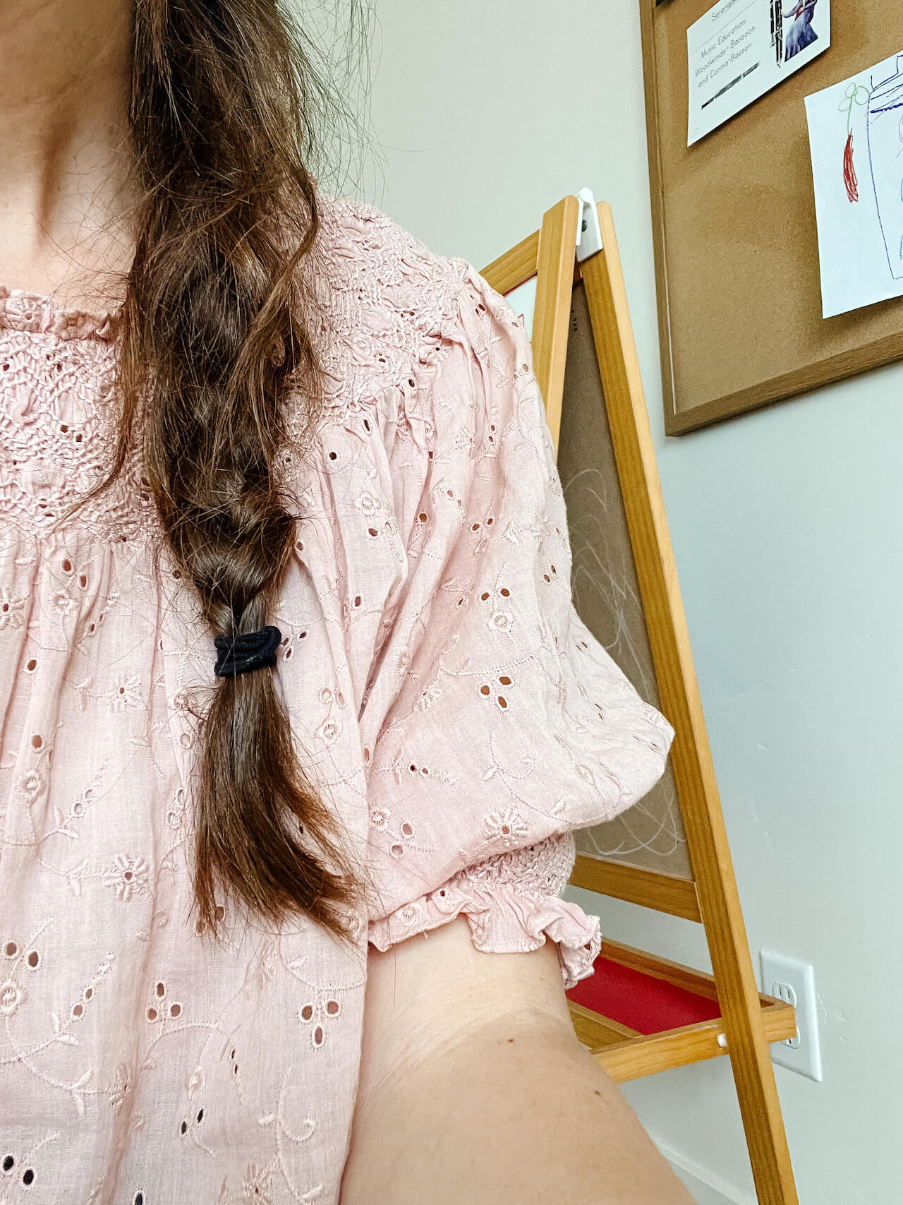 messy braid and doen blouse - M Loves M @marmar
